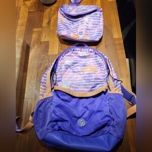 Ivivva backpack and lunch bag